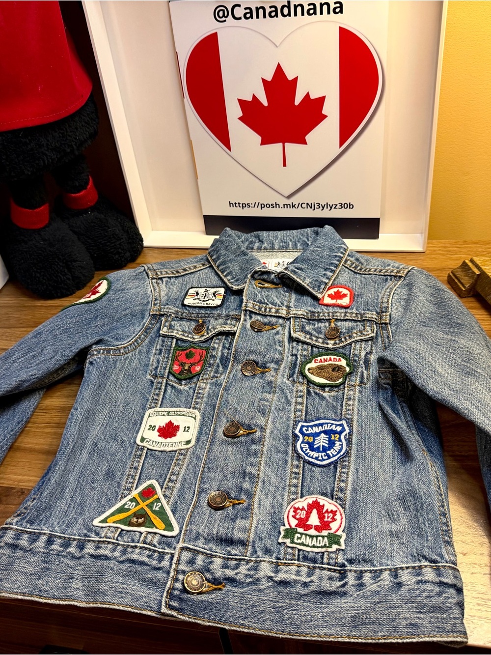 Hudson's Bay Company 2012 Toddler Size 5T Team Canada Olympic Jean Jacket